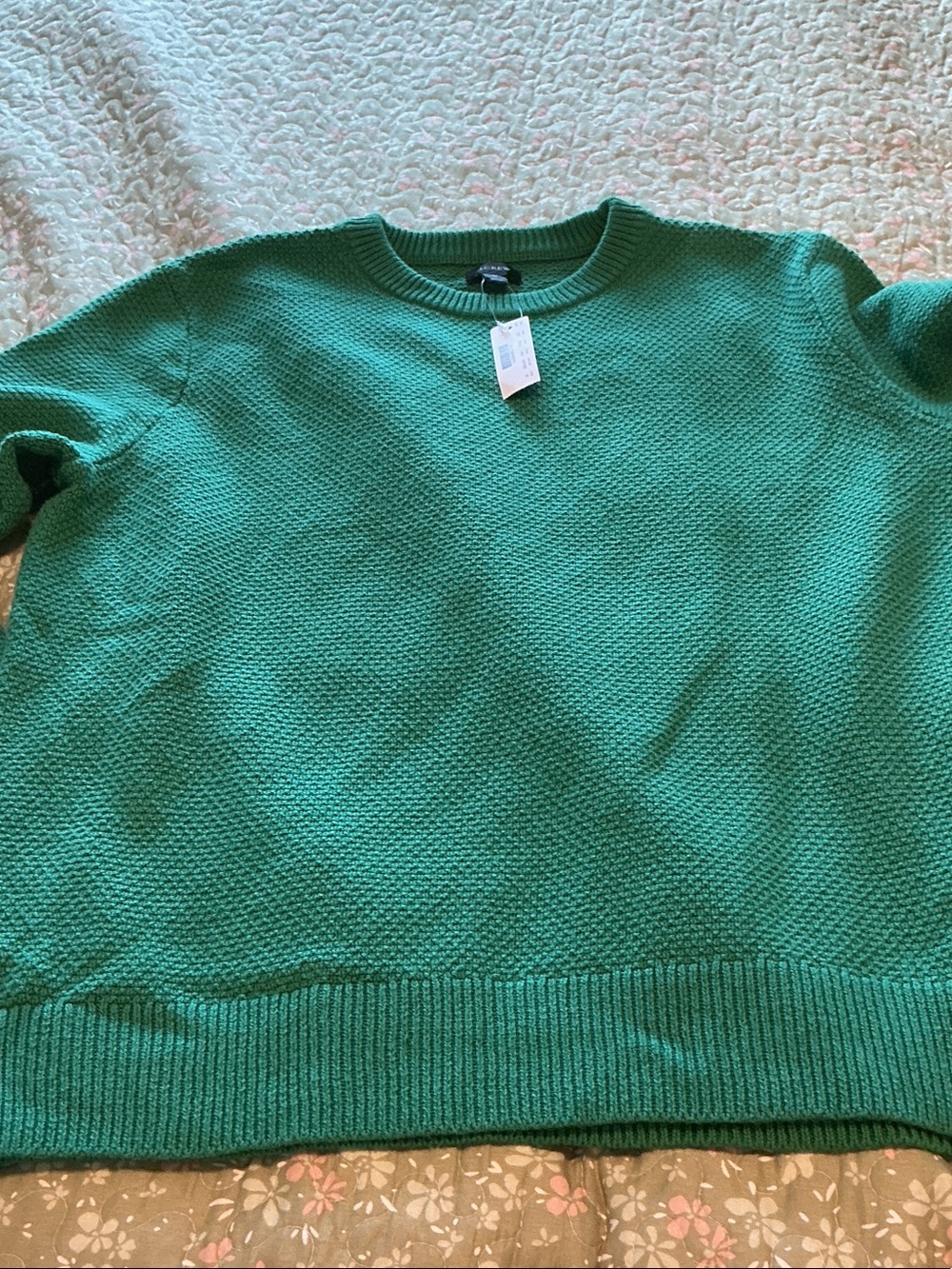 J. Crew Men's Crewneck Sweater — Textured Knit Comfort M NWT